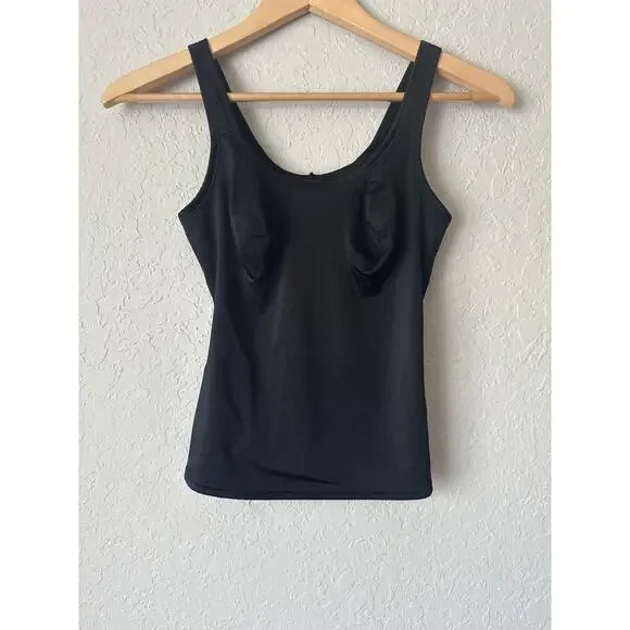 Nancy Ganz 🌿Body Shapewear Cami Tank Top Black Size XL Slimming Control - Picture 1 of 8